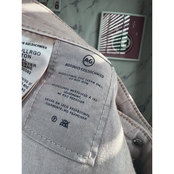 Adriano Goldschmied dusty rose super skinny ankle jeans sz 31R - Picture 9 of 9